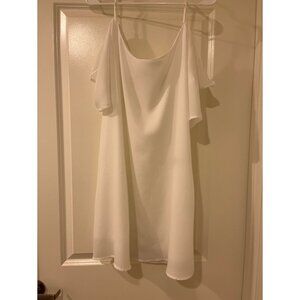 White Casual Off-Shoulder Summer Dress